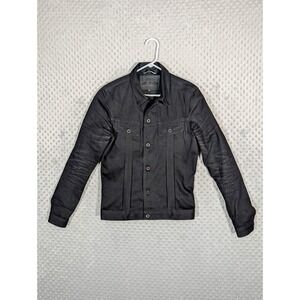 Brave Star Denim Trucker Jacket Men's XS Selvedge Raw Rigid Stiff USA Made